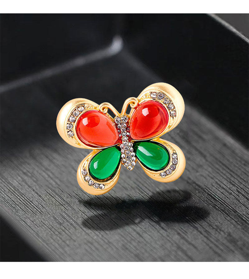 Butterfly Rhinestone Brooch PA4644