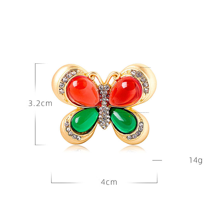 Butterfly Rhinestone Brooch PA4644