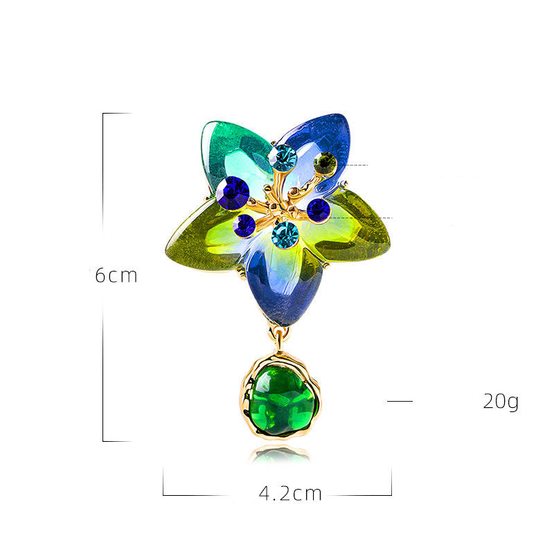 Star Rhinestone Brooch PA4645