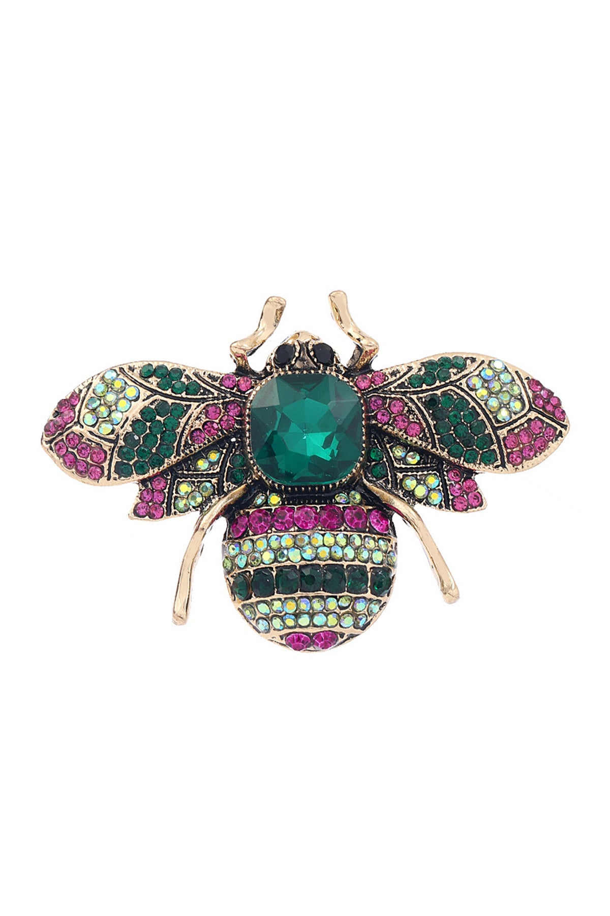 Bee Rhinestone Brooch PA4648