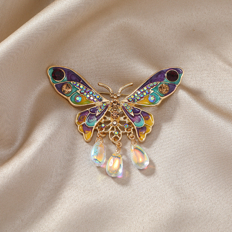 Butterfly Rhinestone Brooch PA4649