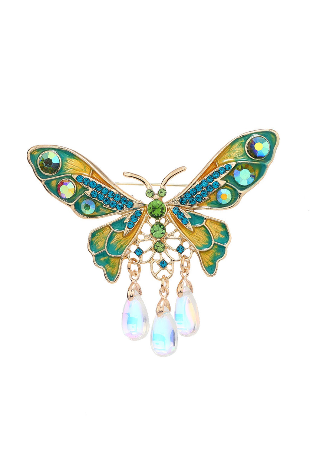 Butterfly Rhinestone Brooch PA4649