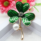 Clover Pearl Brooch PA4654