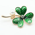 Clover Pearl Brooch PA4654