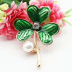 Clover Pearl Brooch PA4654