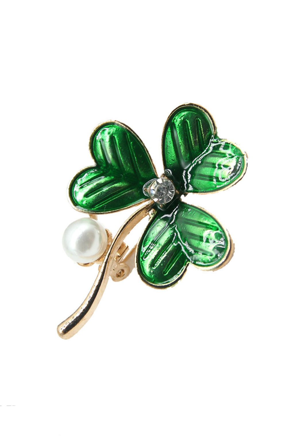 Clover Pearl Brooch PA4654