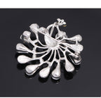 Peacock Rhinestone Brooch PA4661
