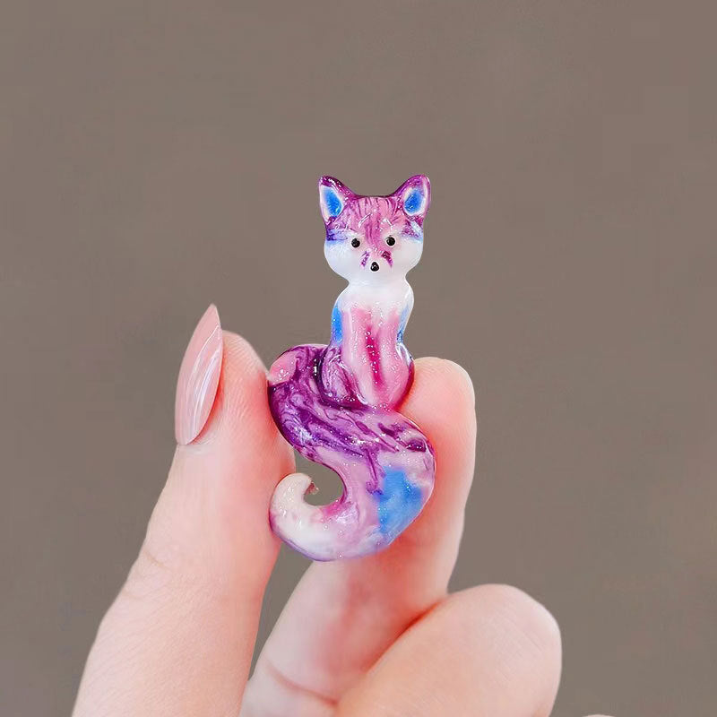 Fox Alloy Brooch PA4692