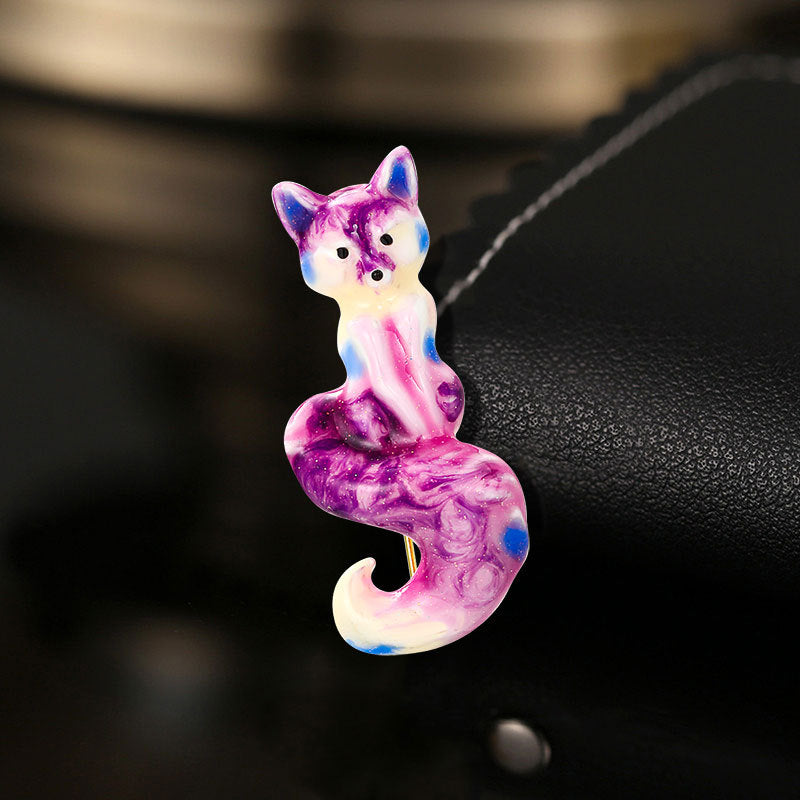 Fox Alloy Brooch PA4692