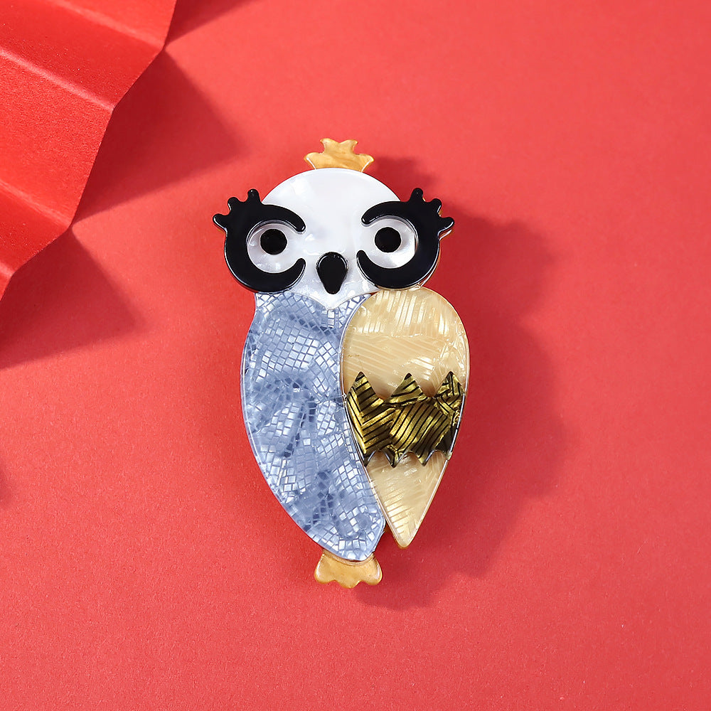 Owl Acrylic Brooch PA4701