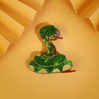 Snake Acrylic Brooch PA4703 - view 3