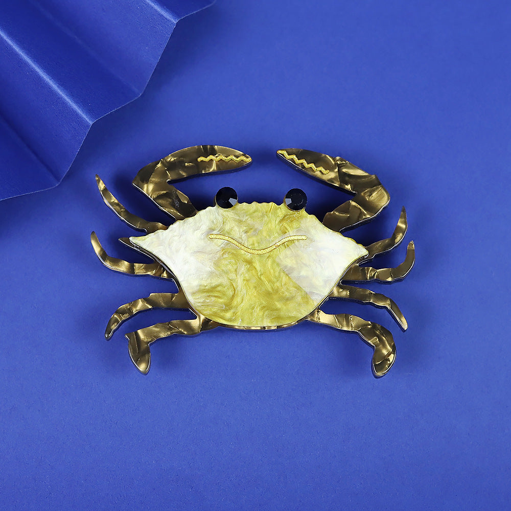 Crab Acrylic Brooch PA4704