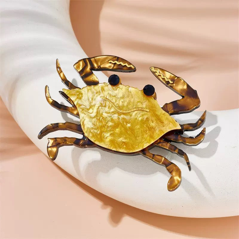 Crab Acrylic Brooch PA4704