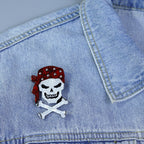 Skull Acrylic Brooch PA4705