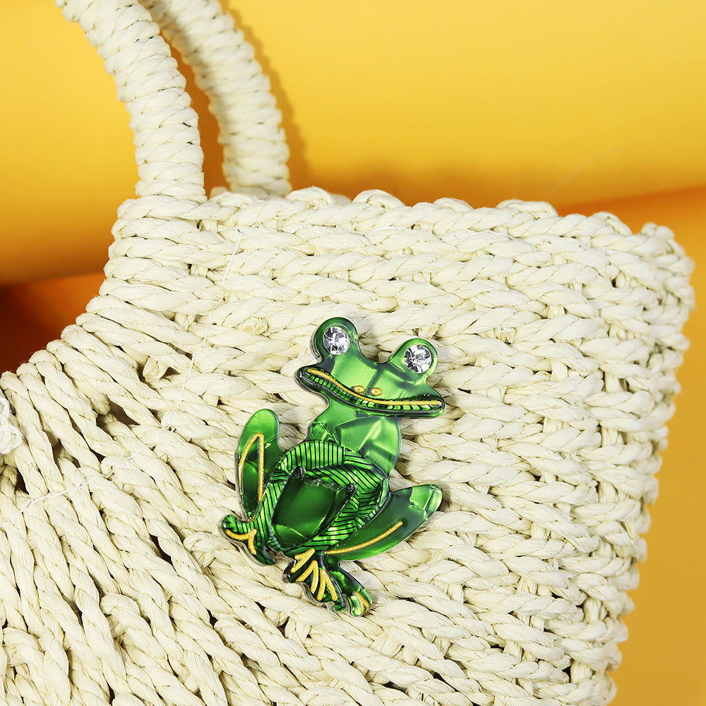 Frog Acrylic Brooch PA4707 - view 3