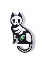Cat Skeleton Acrylic Brooch PA4708