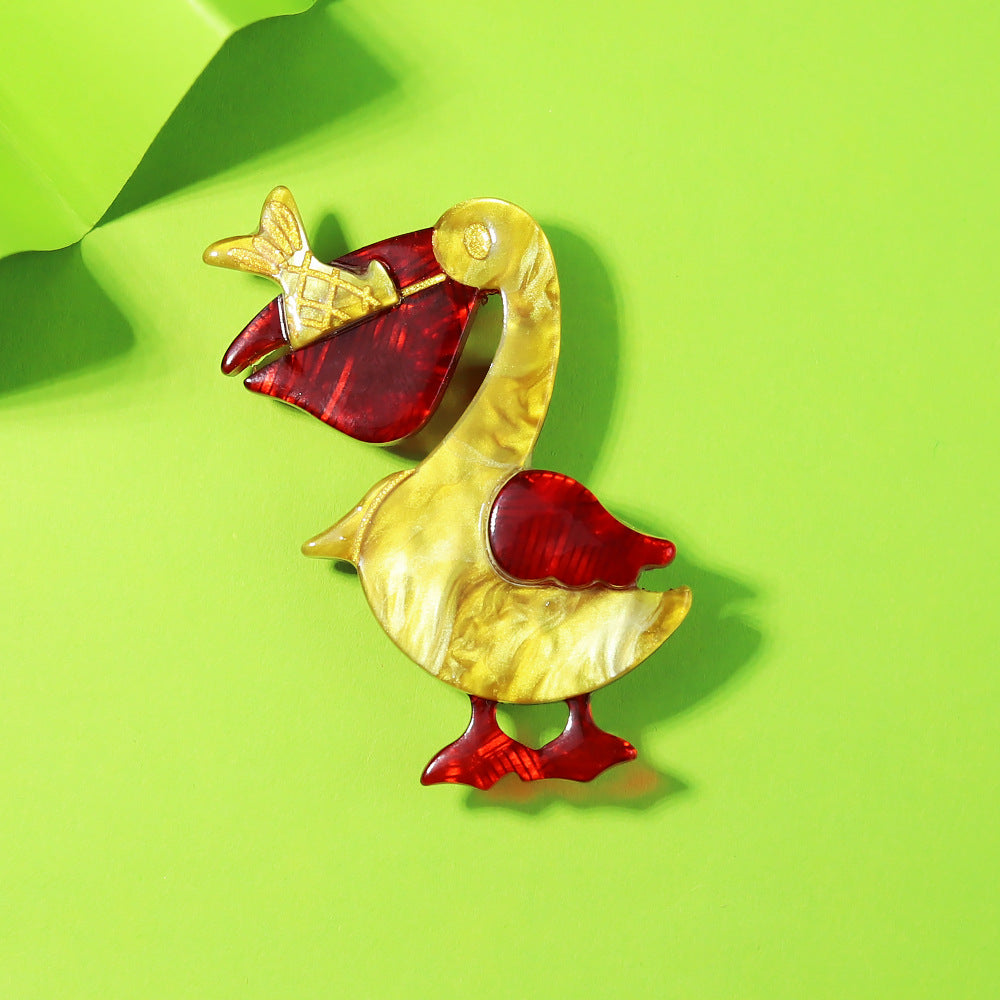 Goose Acrylic Brooch PA4709 - view 3