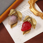 Strawberry Alloy Brooch PA4713