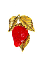 Strawberry Alloy Brooch PA4713