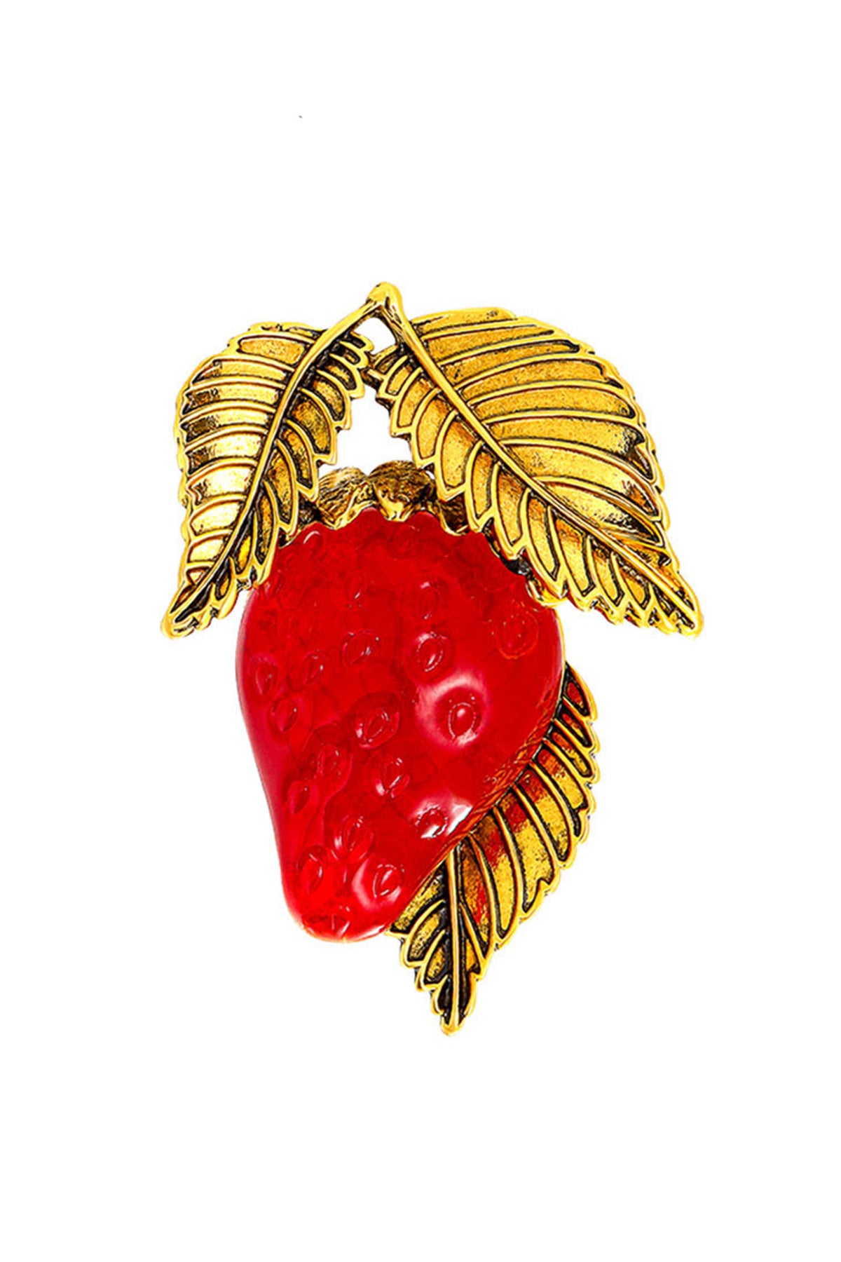 Strawberry Alloy Brooch PA4713