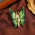 Butterfly Elf Rhinestone Brooch PA4715