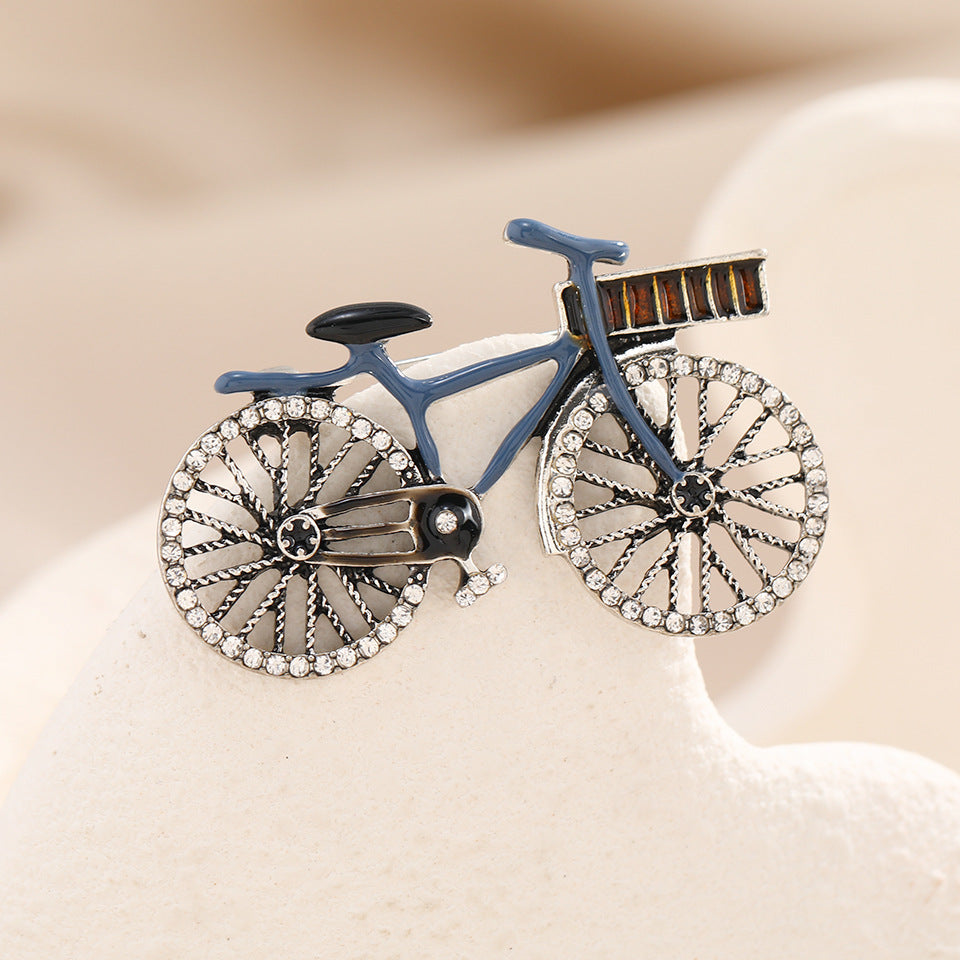 Bicycle Rhinestone Brooch PA4724