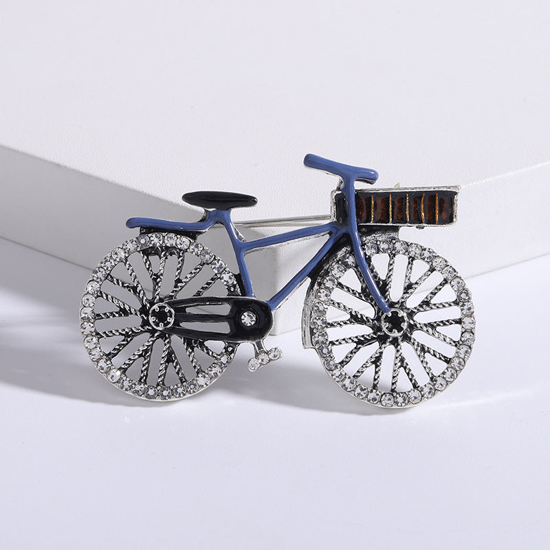 Bicycle Rhinestone Brooch PA4724