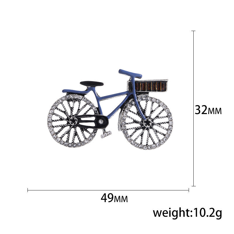 Bicycle Rhinestone Brooch PA4724