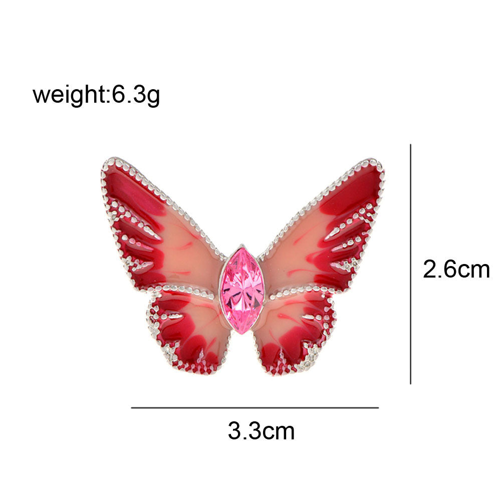 Butterfly Rhinestone Brooch PA4742