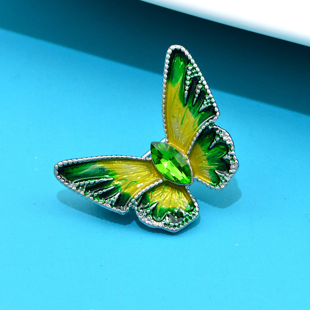 Butterfly Rhinestone Brooch PA4742