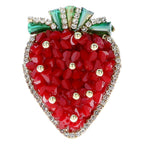 Strawberry Rhinestone Pin PA4759