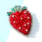 Strawberry Rhinestone Pin PA4759