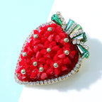 Strawberry Rhinestone Pin PA4759