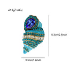 Shell Rhinestone Brooch PA4769