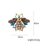 Bee Pearl Rhinestone Brooch PA4775