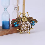 Bee Pearl Rhinestone Brooch PA4775