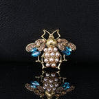 Bee Pearl Rhinestone Brooch PA4775