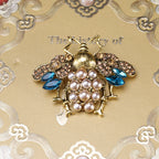 Bee Pearl Rhinestone Brooch PA4775