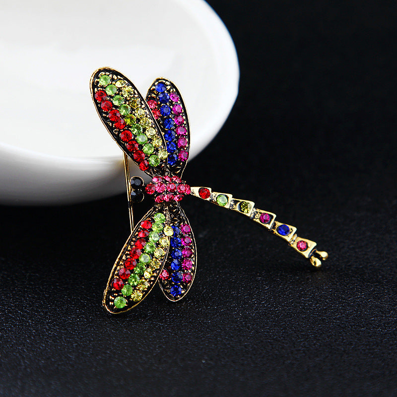 Dragonfly Rhinestone Brooch PA4785