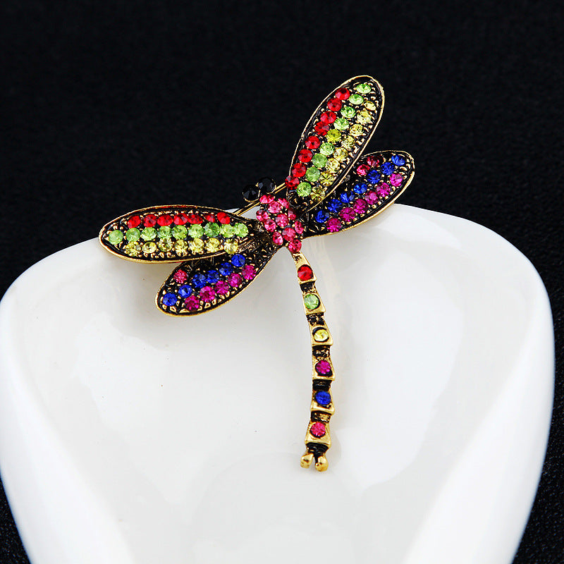 Dragonfly Rhinestone Brooch PA4785