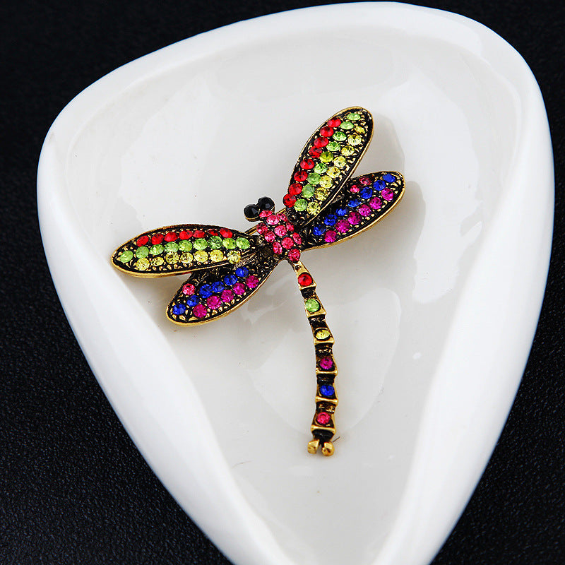 Dragonfly Rhinestone Brooch PA4785