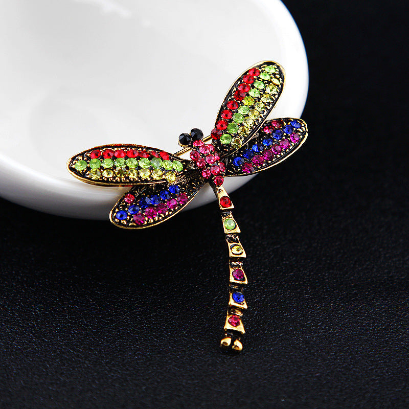 Dragonfly Rhinestone Brooch PA4785