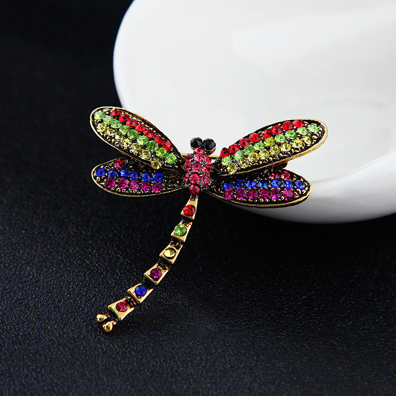 Dragonfly Rhinestone Brooch PA4785