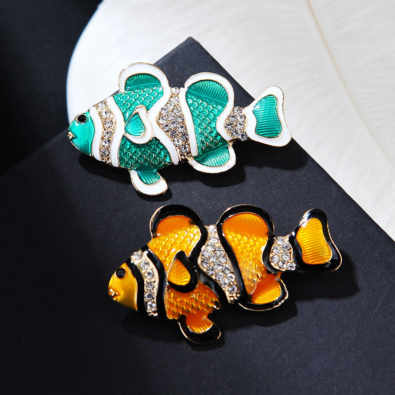 Nemo Fish Rhinestone Brooch PA4794