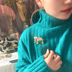Elephant Rhinestone Brooch PA4799