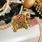 Elephant Rhinestone Brooch PA4799