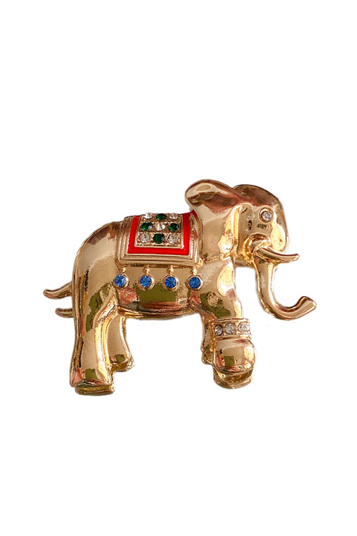Elephant Rhinestone Brooch PA4799