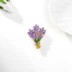 Floral Rhinestone Brooch PA4807