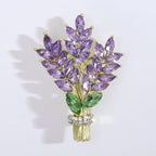 Floral Rhinestone Brooch PA4807