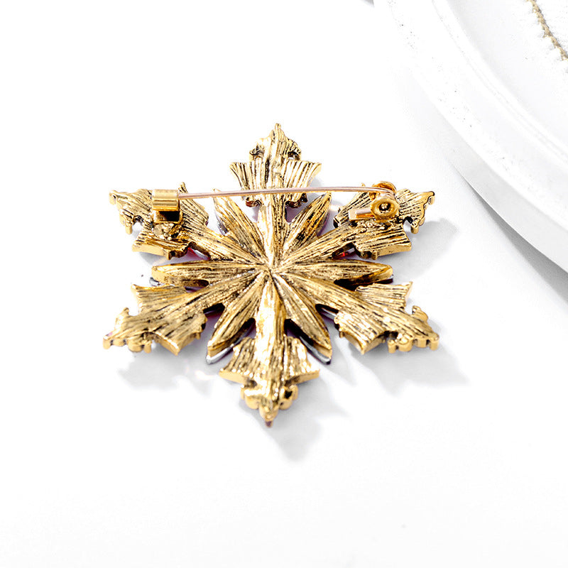 Alloy Crystal Hexagonal Star Brooch PA4811 - view 9